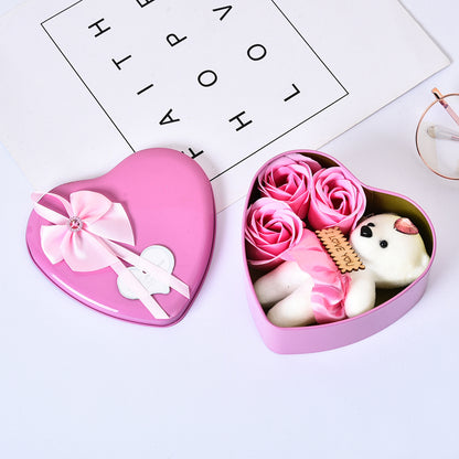Soap flowers set